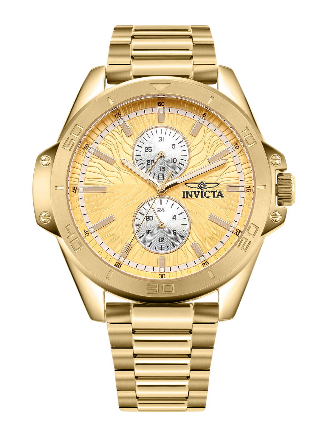 Invicta Speedway Speedway Quartz Caliber VH61 Movement Gold Dial Analog Watch - for Gents 50355