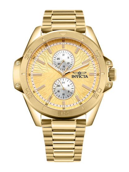 Invicta Speedway Speedway Quartz Caliber VH61 Movement Gold Dial Analog Watch - for Gents 50355