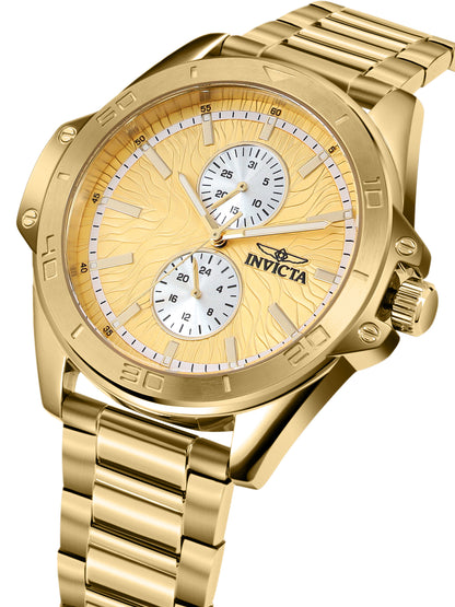 Invicta Speedway Speedway Quartz Caliber VH61 Movement Gold Dial Analog Watch - for Gents 50355