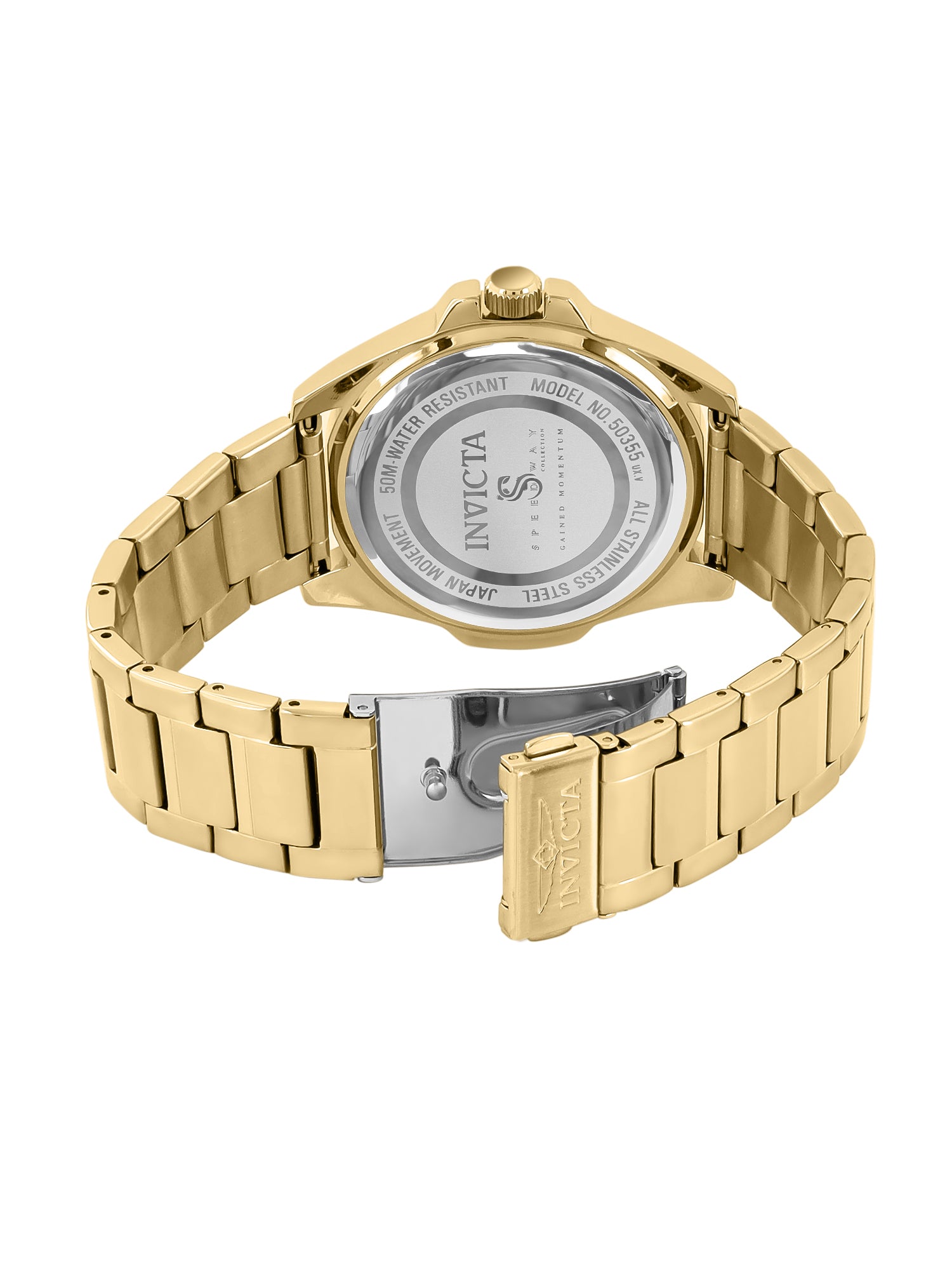 Invicta Speedway Speedway Quartz Caliber VH61 Movement Gold Dial Analog Watch - for Gents 50355