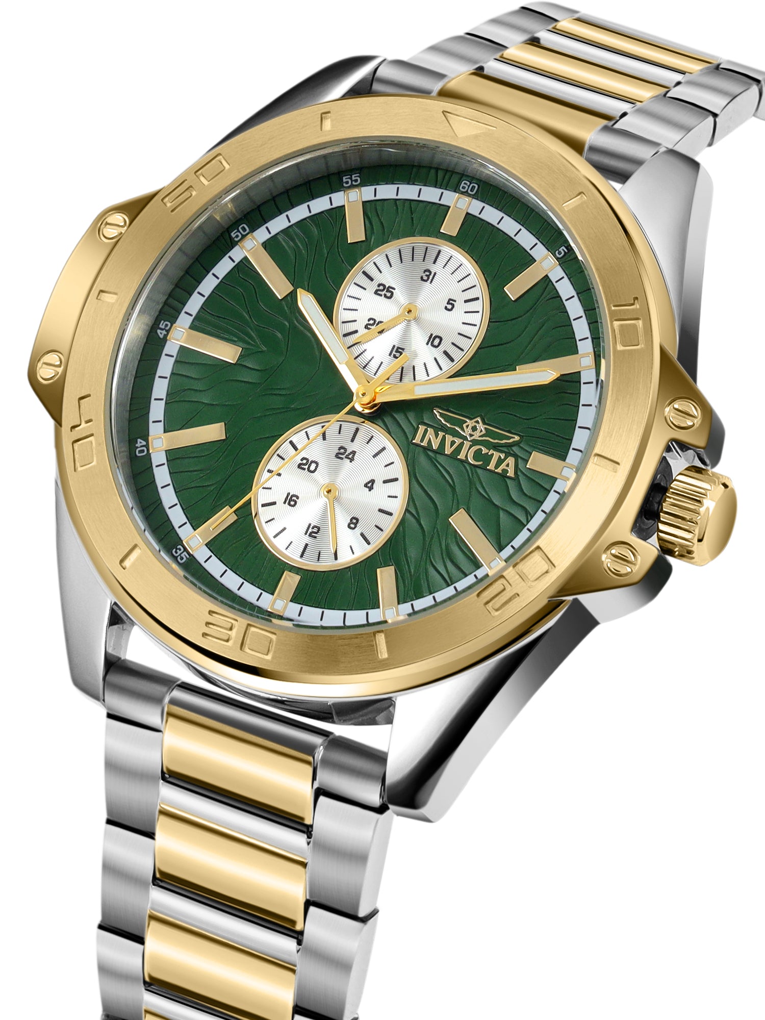 Invicta Speedway Quartz Caliber VH61 Movement Green Dial Analog Watch - for Gents 50356