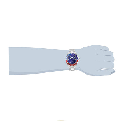 Invicta MenS Silver Stainless Steel Analogue Watch - 5053