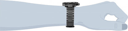 Invicta Stainless Steel Python Analog Black Dial, Band Color Gray Mens Watch-6412