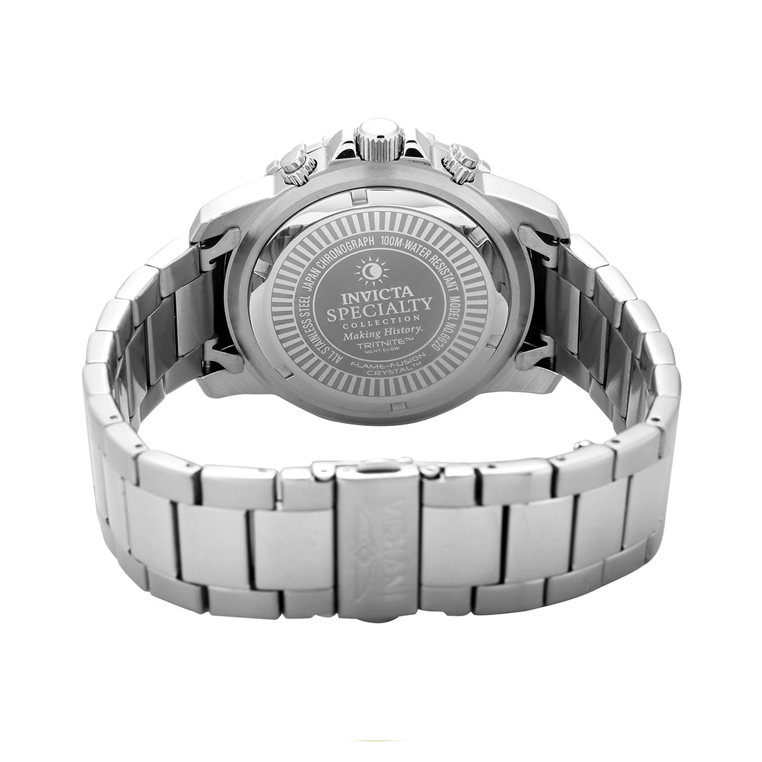 Invicta Specialty MenS Wrist Watch Stainless Steel Quartz Silver Dial - 6620