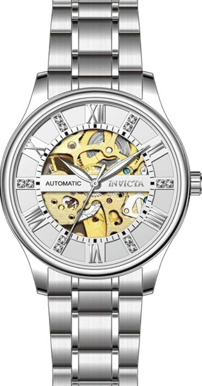 INVICTA Objet D Art Automatic Movement Silver Analog  Dial Watch For Gents- 69117