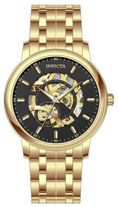 INVICTA Objet D Art Automatic Movement Black Analog  Dial Watch For Gents- 69121