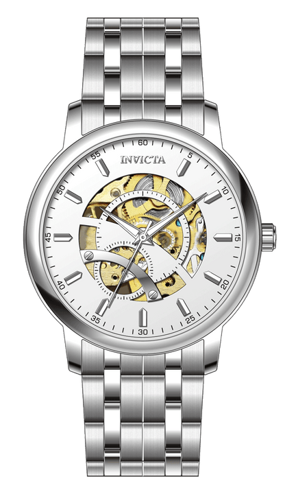 INVICTA Objet D Art Automatic Movement Silver Analog  Dial Watch For Gents- 69122