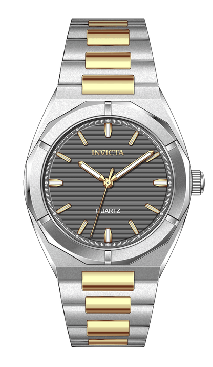 INVICTA Celestial Quartz Movement Charcoal Analog  Dial Watch For Gents- 69209