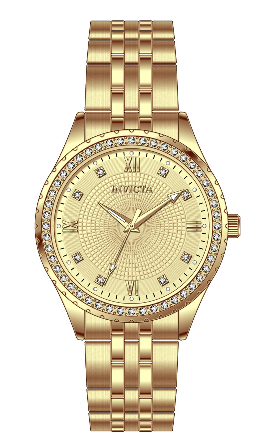 INVICTA Specialty Quartz Movement Gold Analog  Dial Watch For Ladies- 69218
