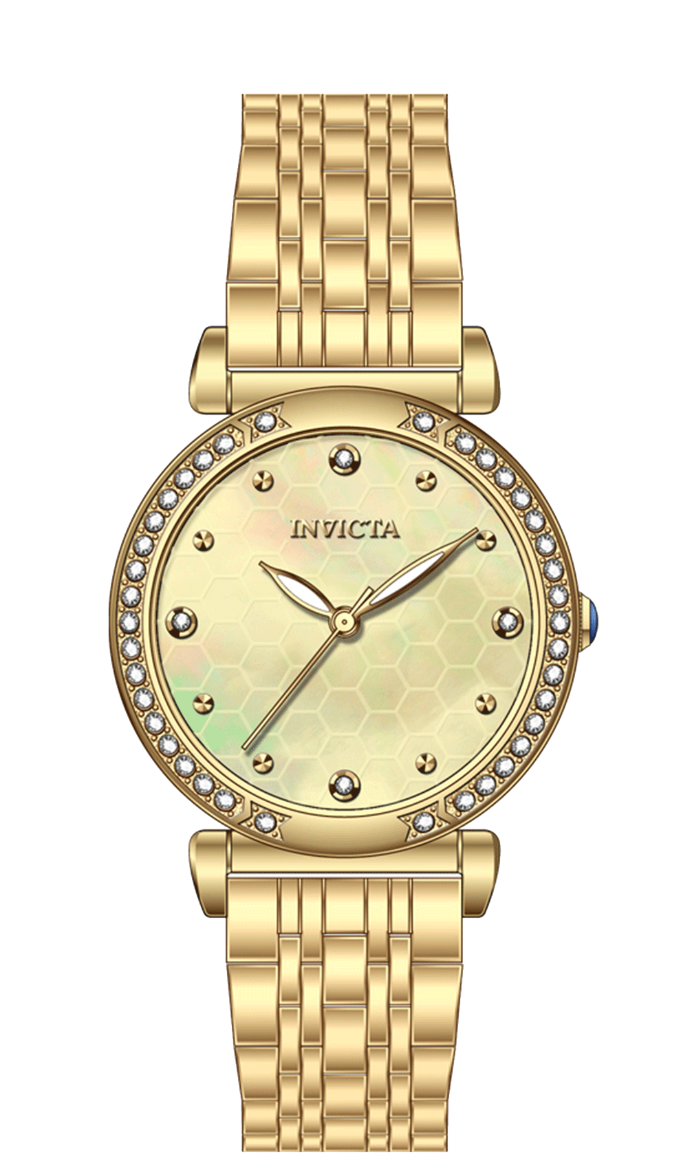 INVICTA Wildflower Quartz Movement Gold Analog  Dial Watch For Ladies- 69286