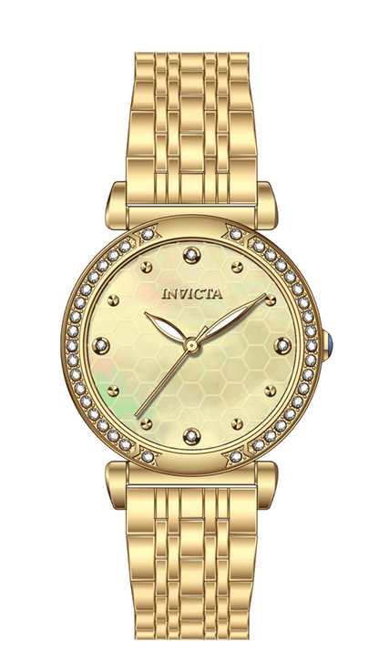 INVICTA Wildflower Quartz Movement Gold Analog  Dial Watch For Ladies- 69286