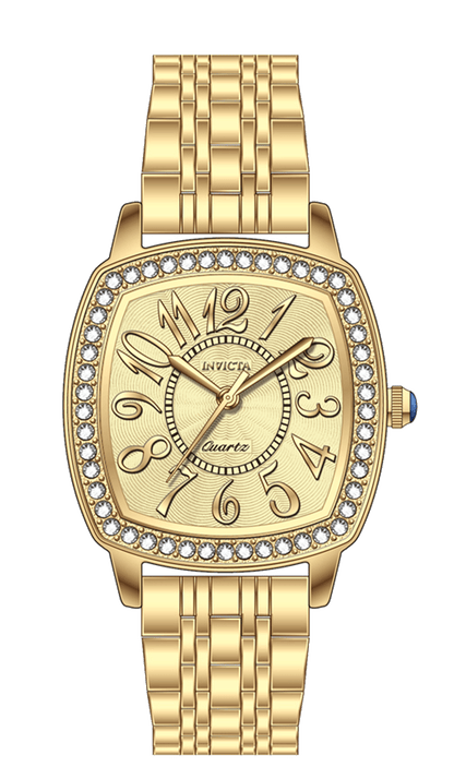INVICTA Wildflower Quartz Movement Gold Analog  Dial Watch For Ladies- 69355