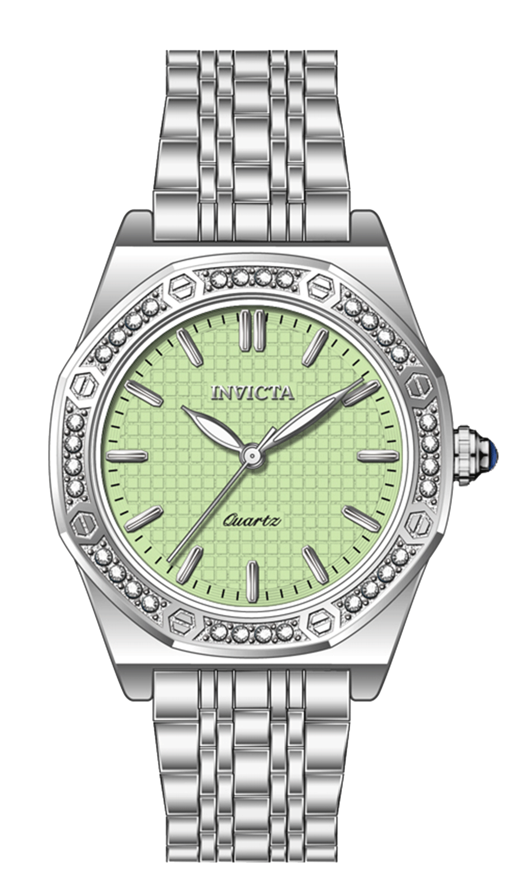 INVICTA Wildflower Quartz Movement Green Analog  Dial Watch For Ladies- 69374