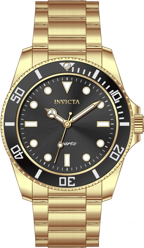 Invicta Pro Diver Quartz Black Dial Analog Watch For -  Gents 69397