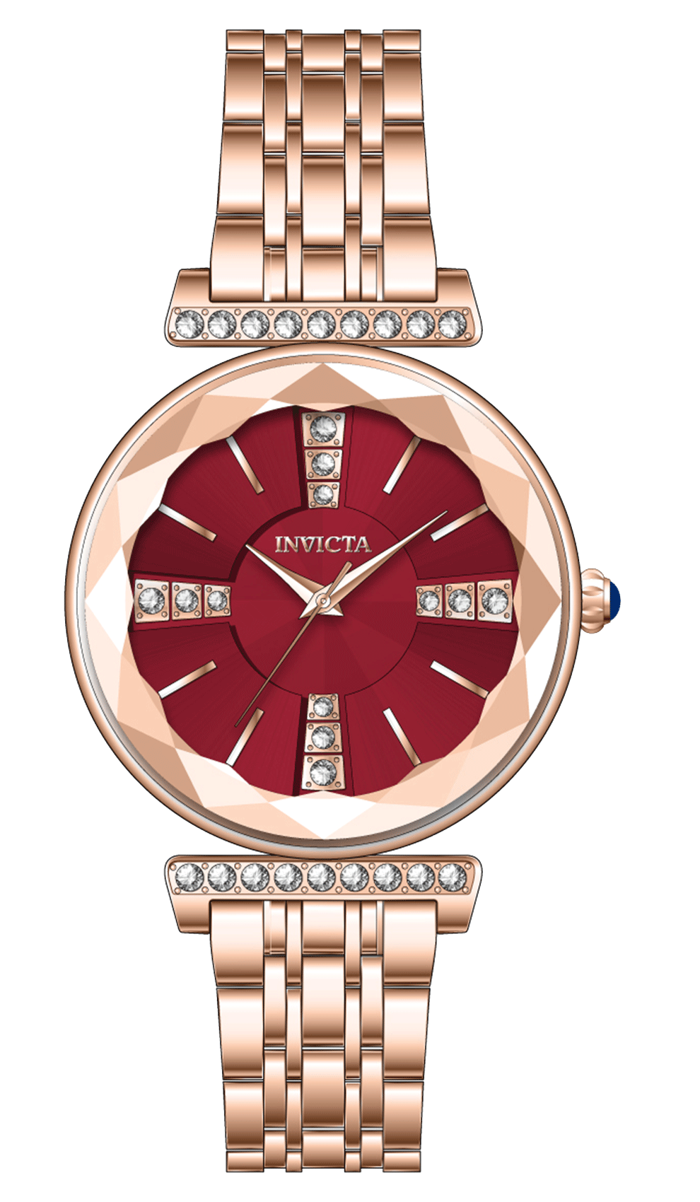 INVICTA Wildflower Quartz Movement Red Analog  Dial Watch For Ladies- 69422