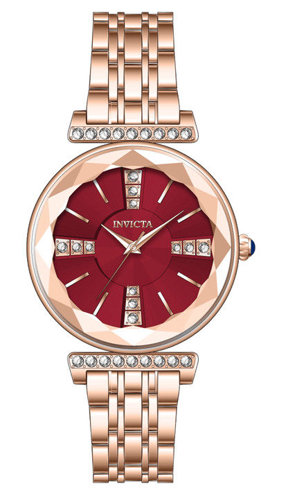INVICTA Wildflower Quartz Movement Red Analog  Dial Watch For Ladies- 69422