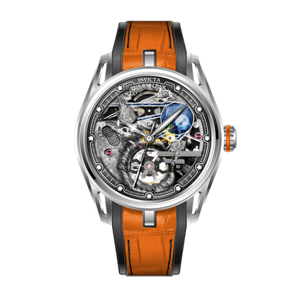 INVICTA Celestial Mechanical Movement Steel Analog  Dial Watch For Gents- 69529