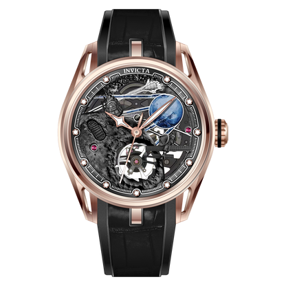 INVICTA Celestial Mechanical Movement Rose Gold Analog  Dial Watch For Gents- 69530