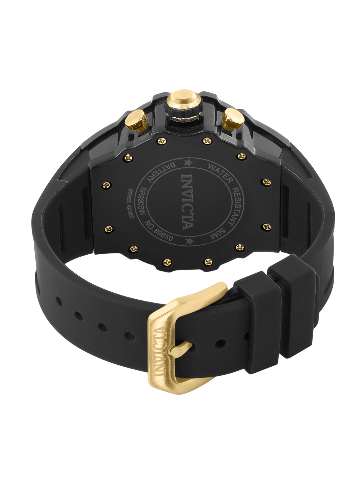 Invicta Racing Quartz Gold Dial Analog Watch For Gents - 69650