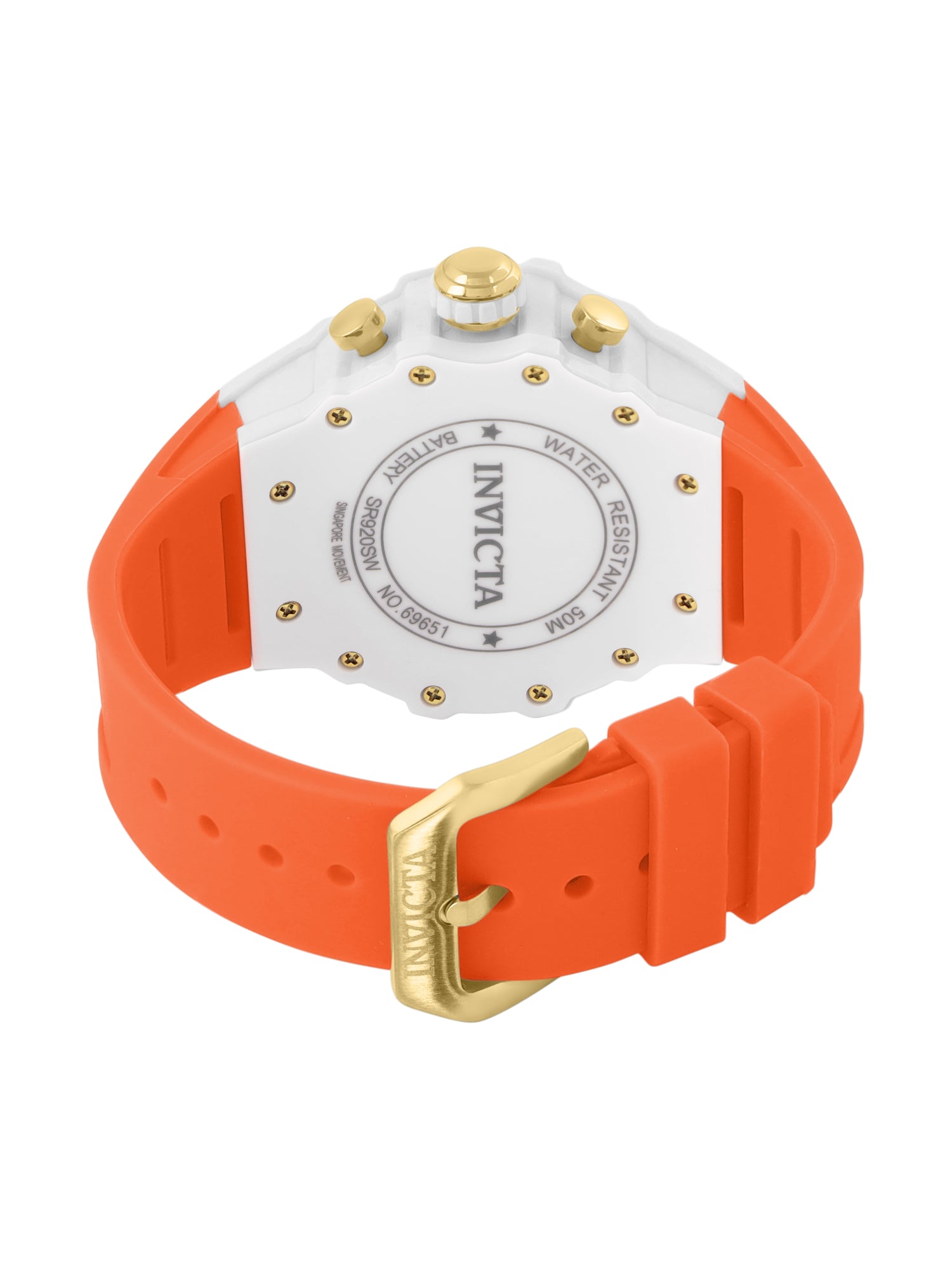 Invicta Racing Quartz Gold Dial Analog Watch For Gents - 69651