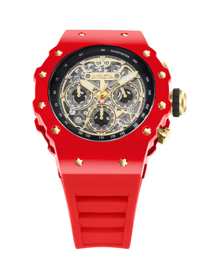 Invicta Racing Quartz Gold Dial Analog Watch For Gents - 69654
