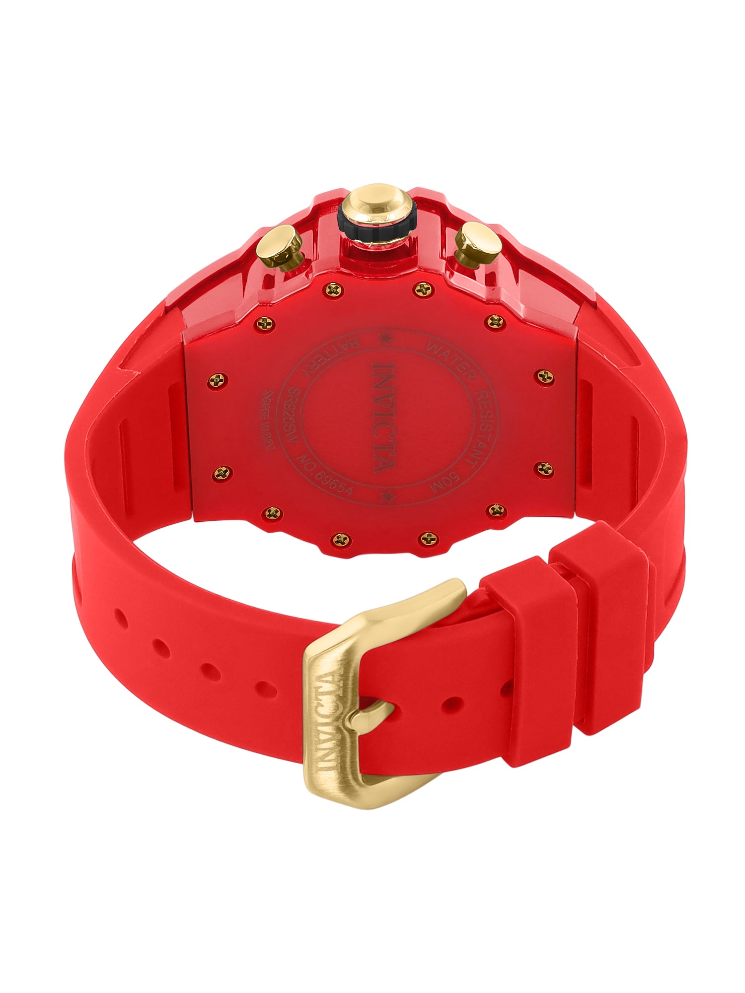 Invicta Racing Quartz Gold Dial Analog Watch For Gents - 69654