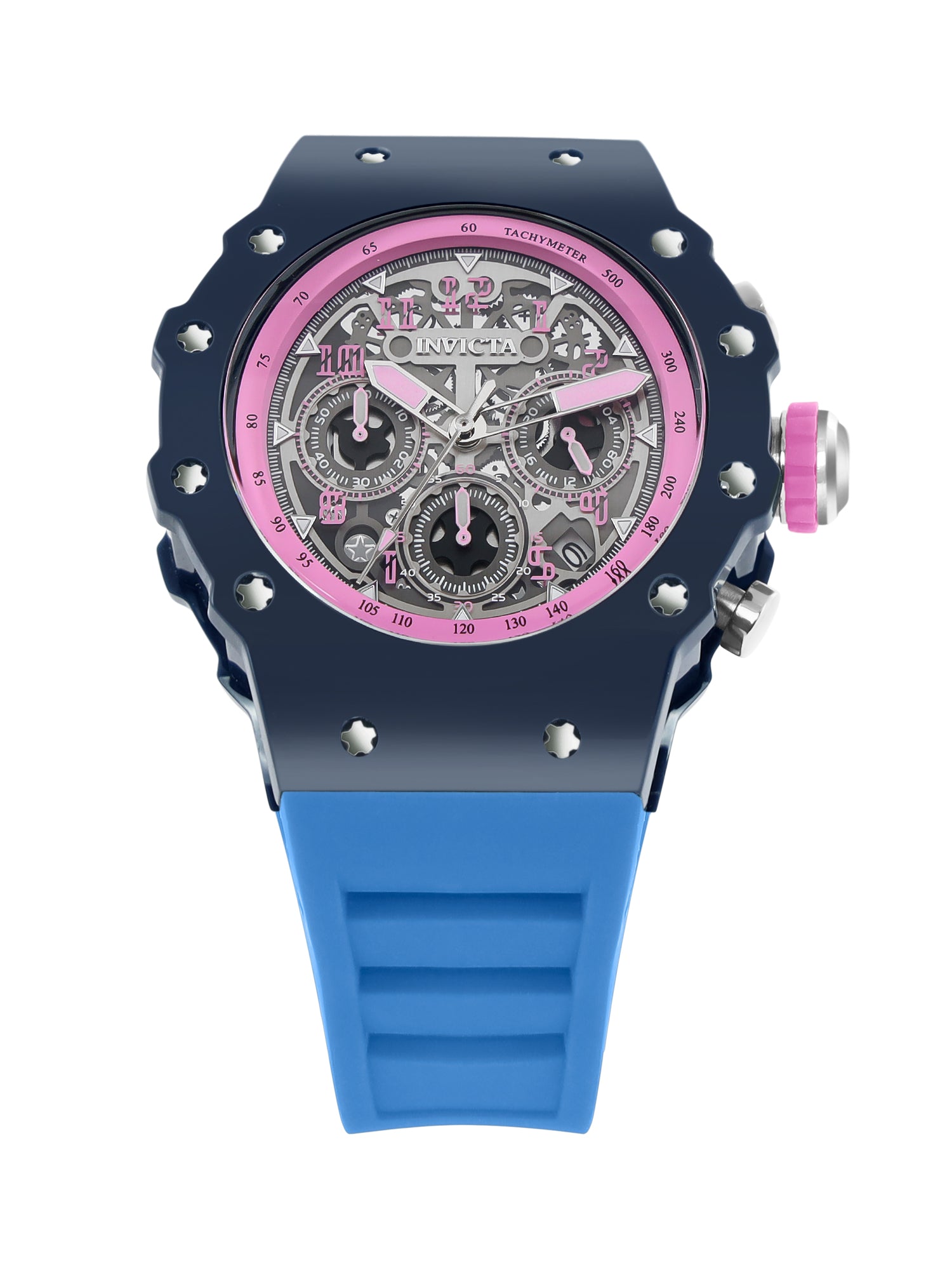 Invicta Racing Quartz Silver Dial Analog Watch For Gents - 69656