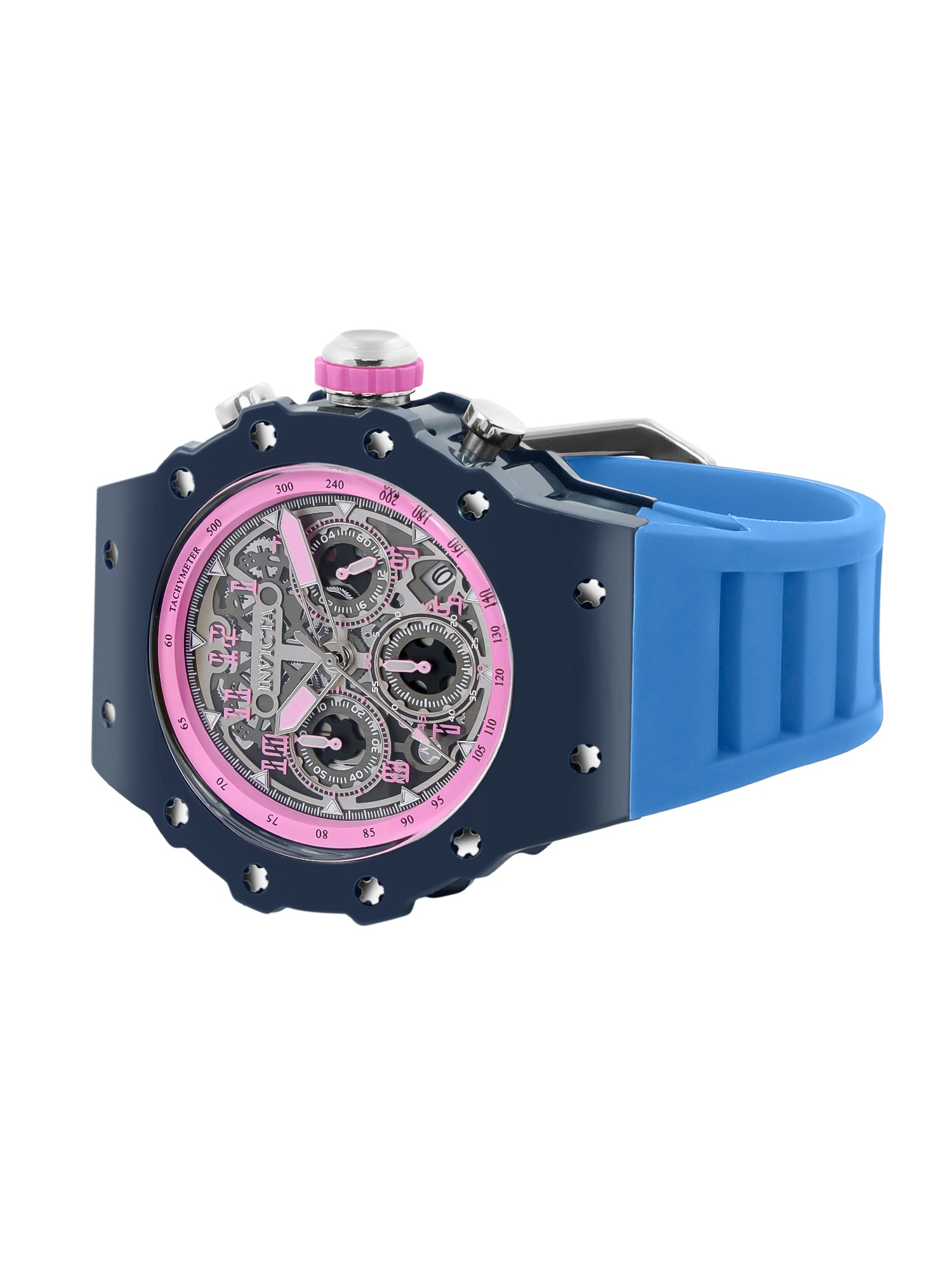 Invicta Racing Quartz Silver Dial Analog Watch For Gents - 69656