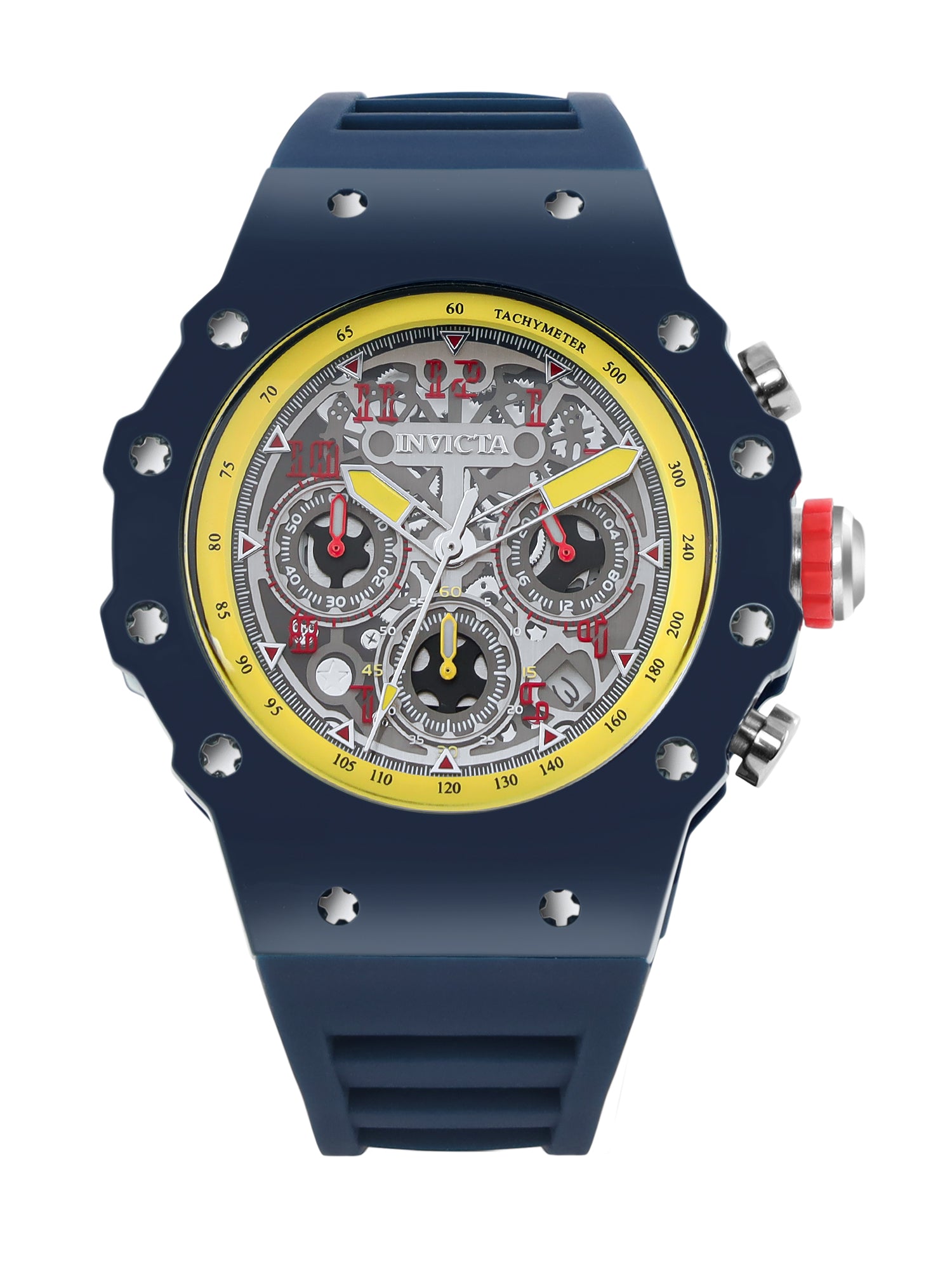 Invicta Racing Quartz Silver Dial Analog Watch For Gents - 69661