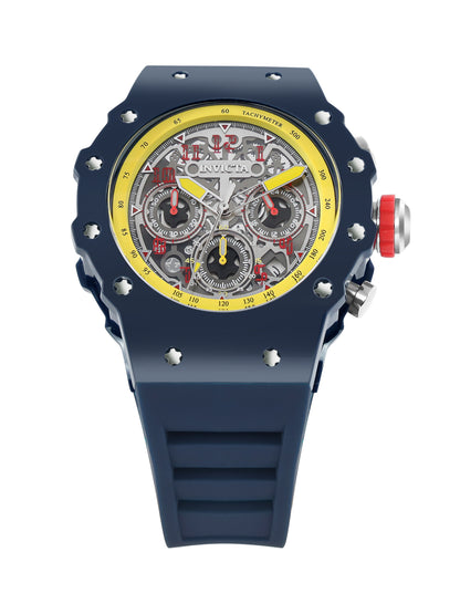 Invicta Racing Quartz Silver Dial Analog Watch For Gents - 69661