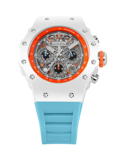 Invicta Racing Quartz Silver Dial Analog Watch For Gents - 69665