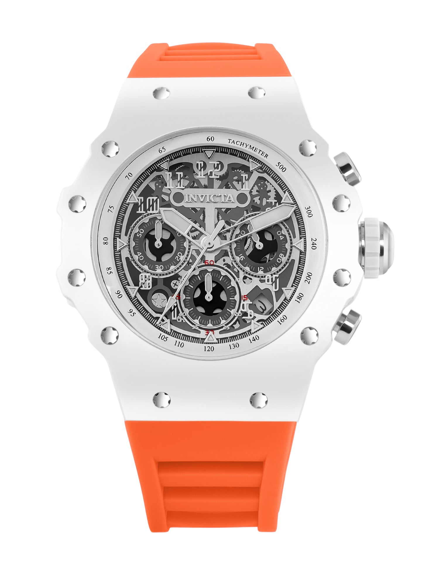 Invicta Racing Quartz Silver Dial Analog Watch For Gents - 69672