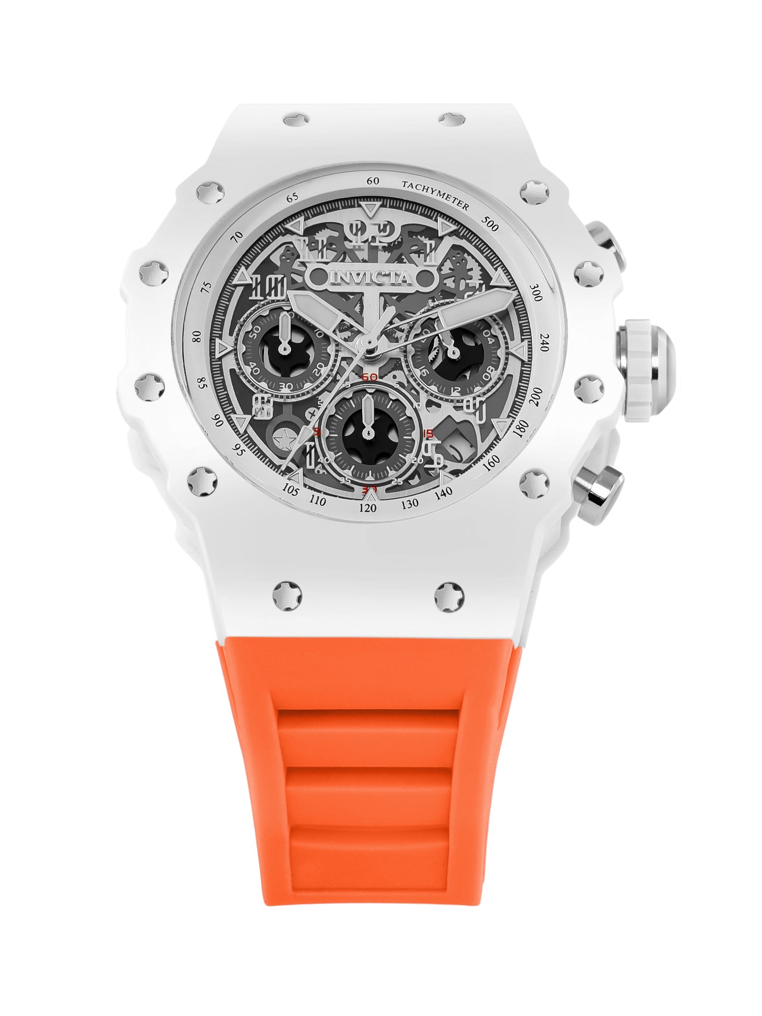Invicta Racing Quartz Silver Dial Analog Watch For Gents - 69672
