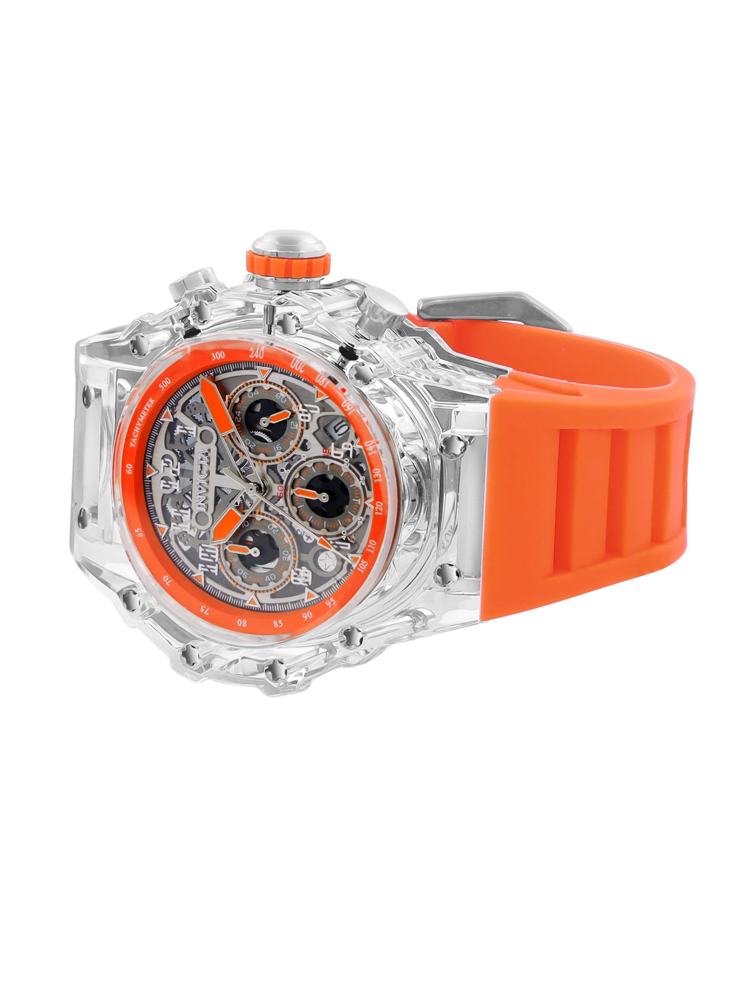 Invicta Racing Quartz Silver Dial Analog Watch For Gents - 69679