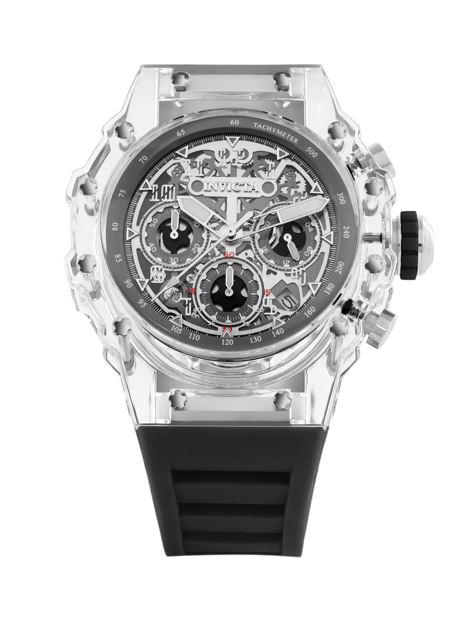 Invicta Racing Quartz Silver Dial Analog Watch For Gents - 69681