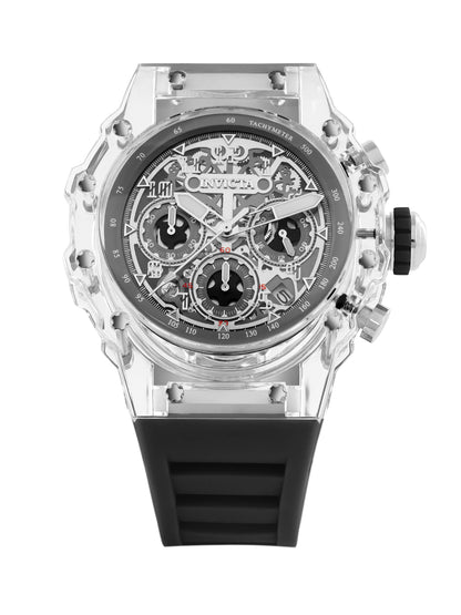 Invicta Racing Quartz Silver Dial Analog Watch For Gents - 69681
