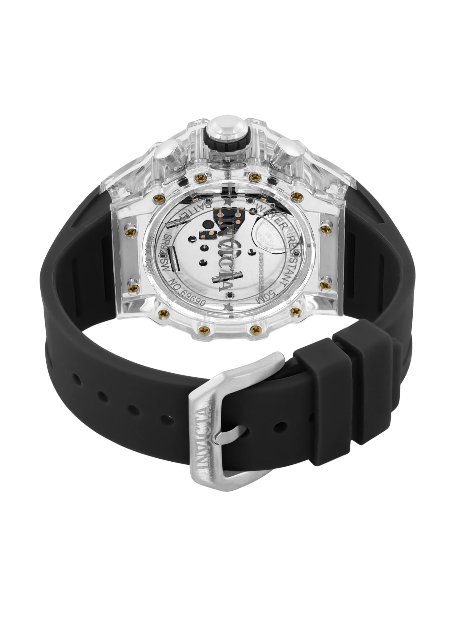 Invicta Racing Quartz Gold Dial Analog Watch For Gents - 69690