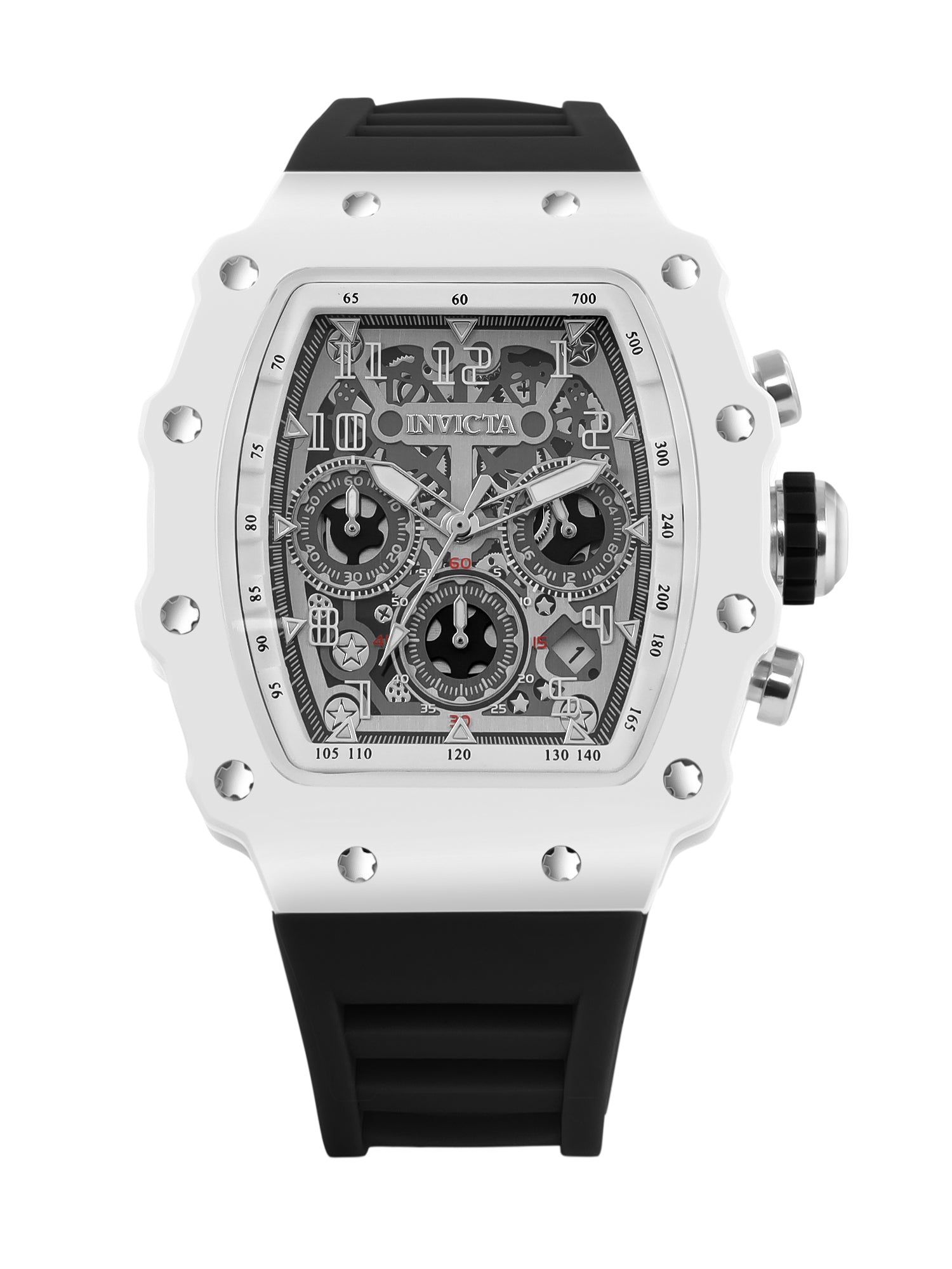 Invicta Racing Quartz Silver Dial Analog Watch For Gents - 69691