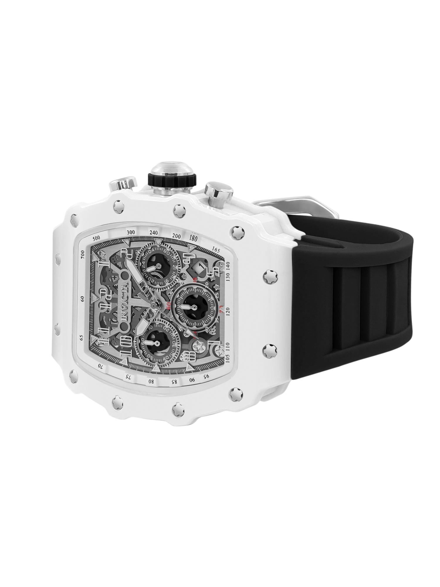 Invicta Racing Quartz Silver Dial Analog Watch For Gents - 69691
