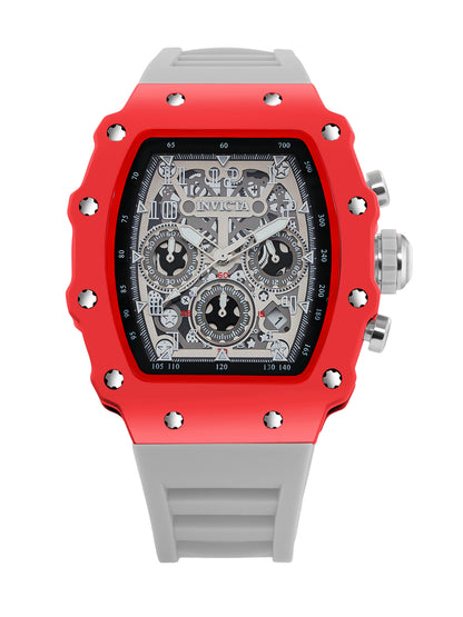 Invicta Racing Quartz Silver Dial Analog Watch For Gents - 69692