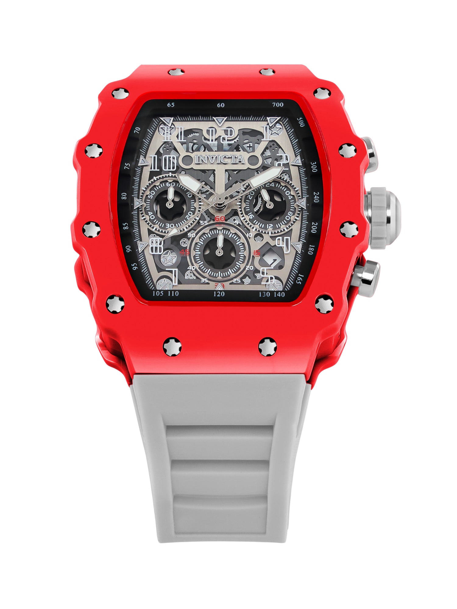 Invicta Racing Quartz Silver Dial Analog Watch For Gents - 69692