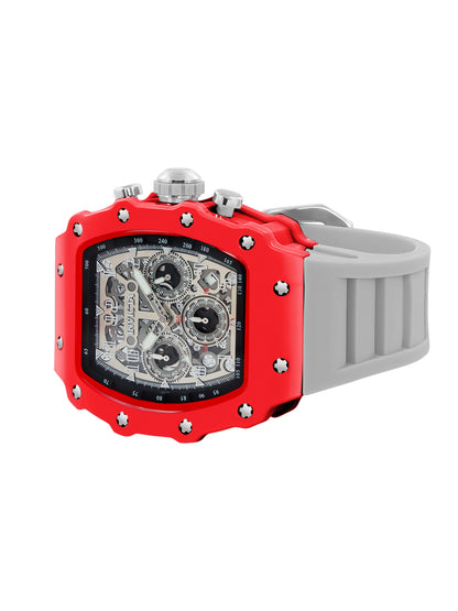 Invicta Racing Quartz Silver Dial Analog Watch For Gents - 69692