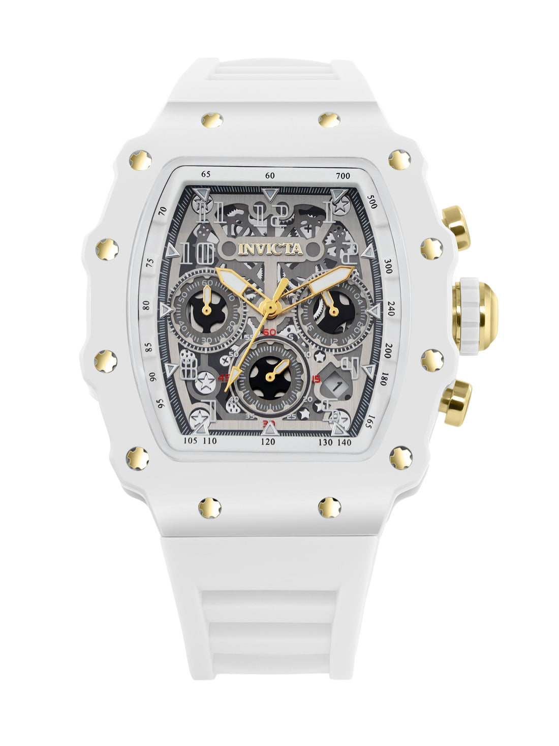 Invicta Racing Quartz Silver Dial Analog Watch For Gents - 69700