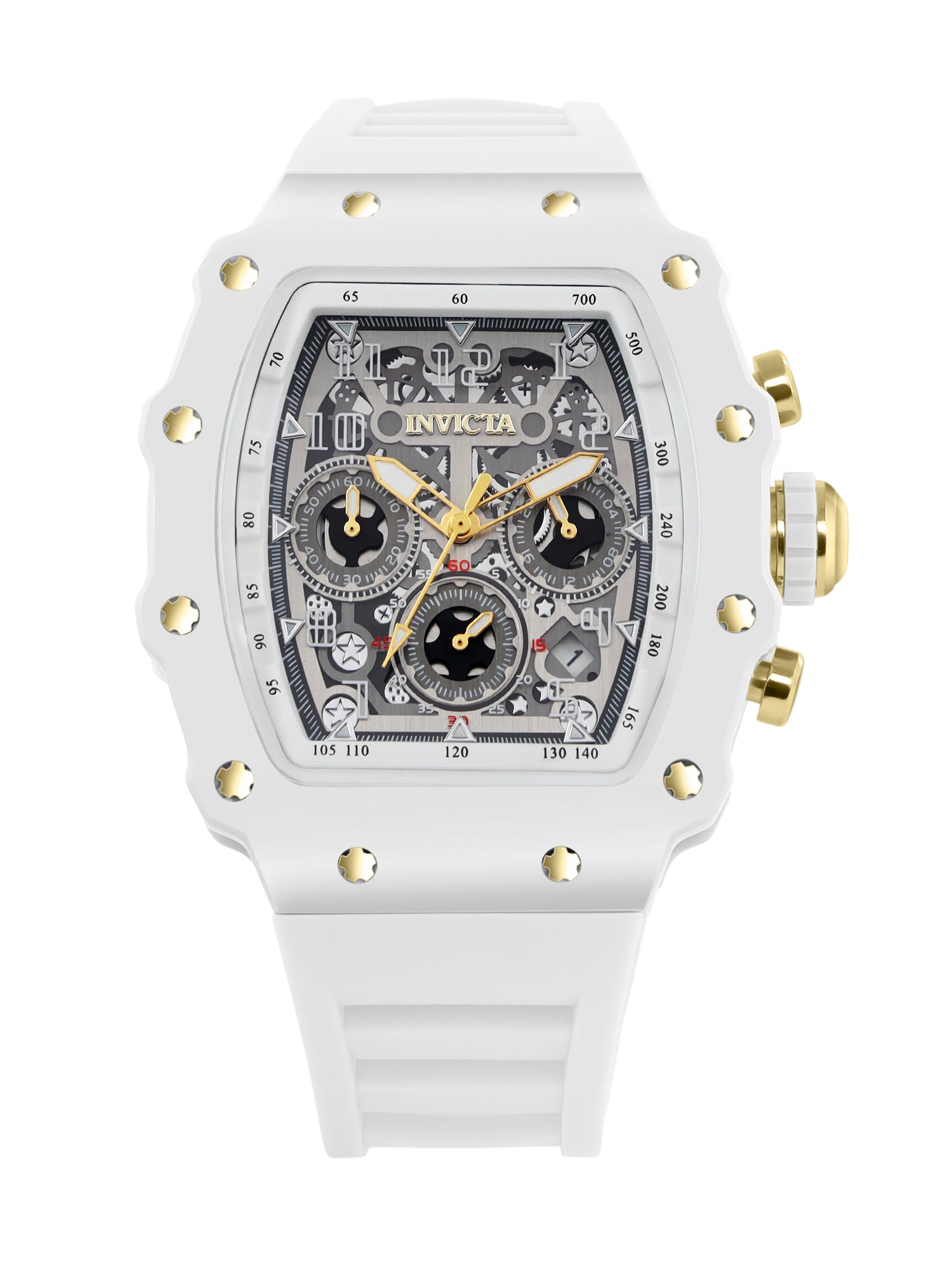 Invicta Racing Quartz Silver Dial Analog Watch For Gents - 69700