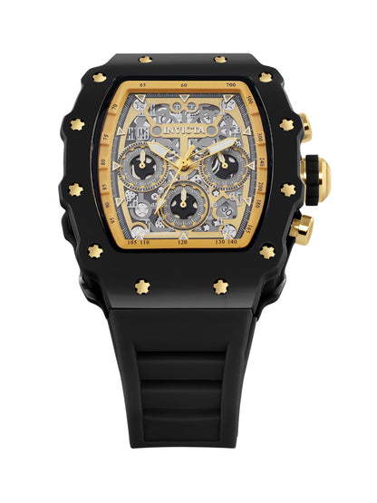 Invicta Racing Quartz Gold Dial Analog Watch For Gents - 69728