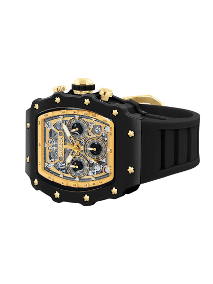 Invicta Racing Quartz Gold Dial Analog Watch For Gents - 69728