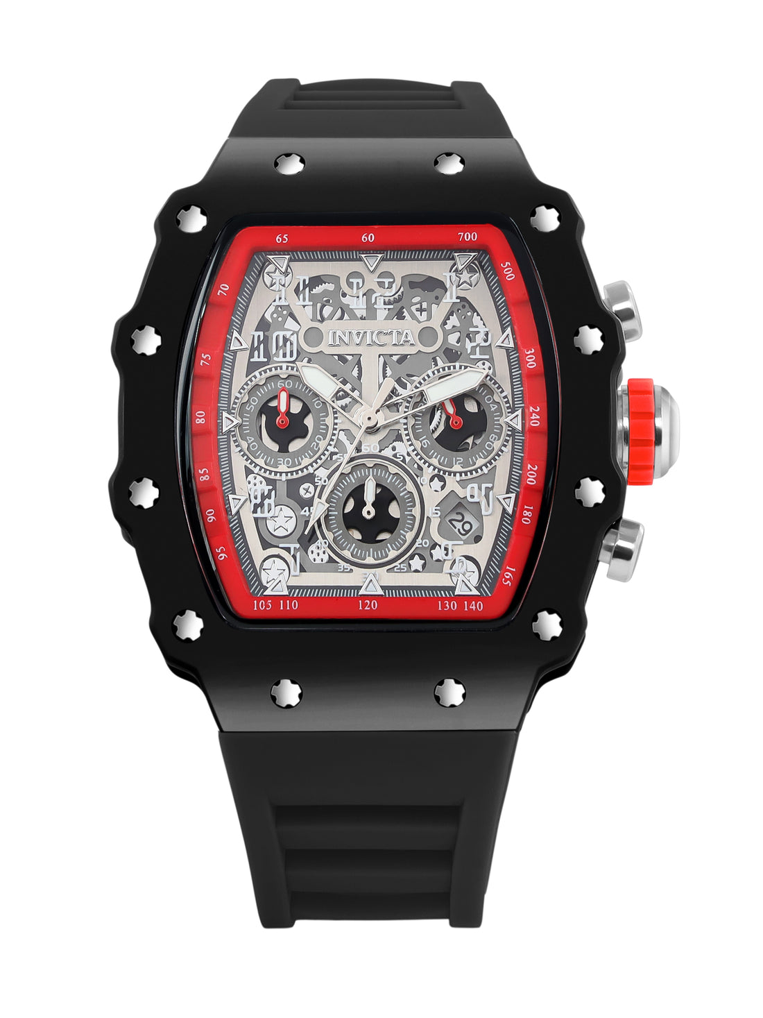 Invicta Racing Quartz Silver Dial Analog Watch For Gents - 69736