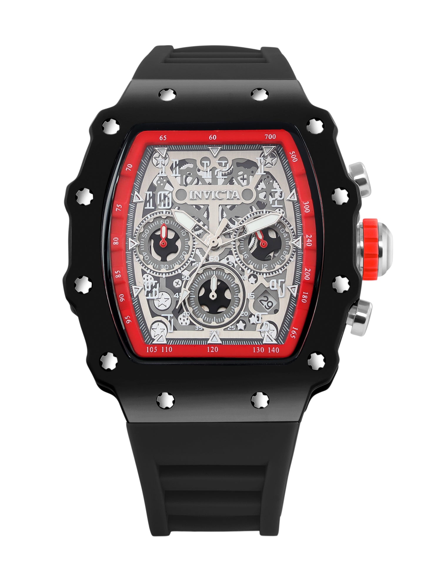 Invicta Racing Quartz Silver Dial Analog Watch For Gents - 69736