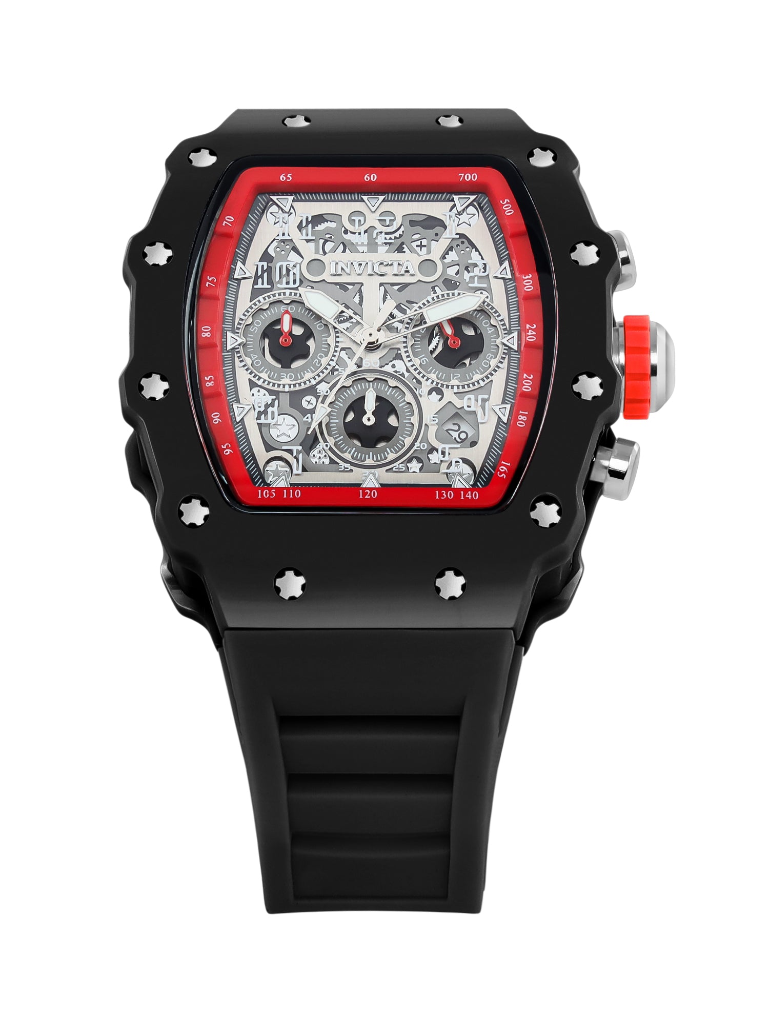 Invicta Racing Quartz Silver Dial Analog Watch For Gents - 69736