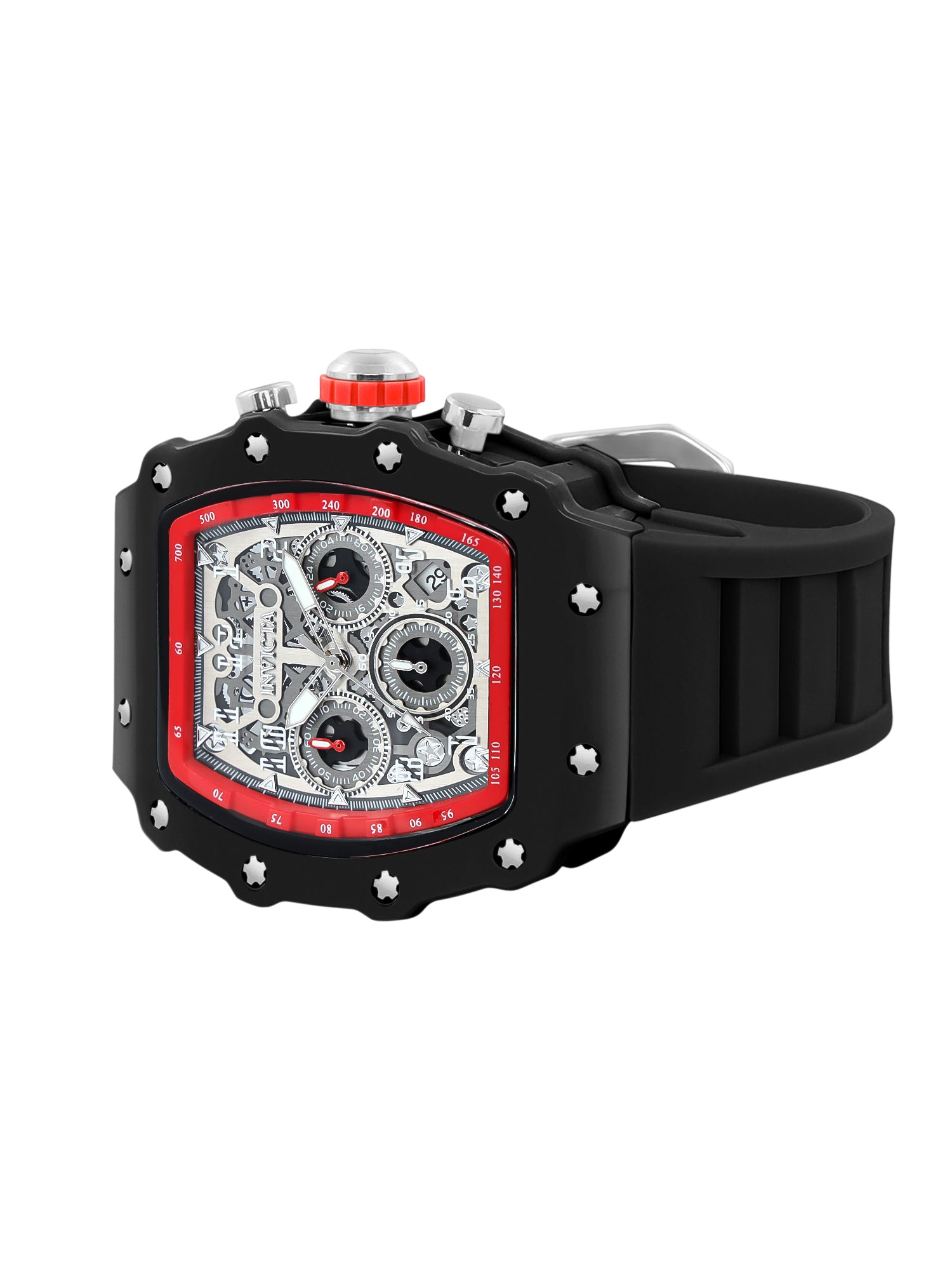 Invicta Racing Quartz Silver Dial Analog Watch For Gents - 69736